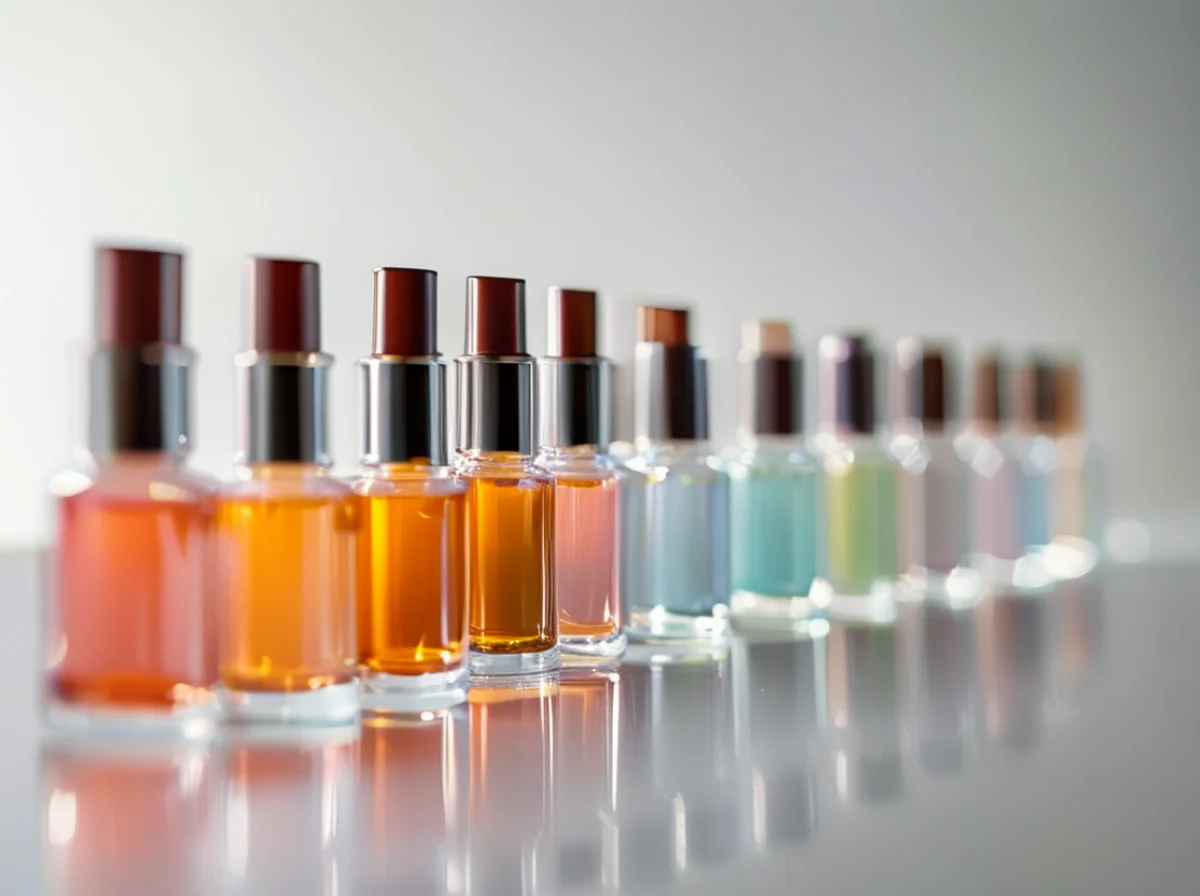 Collectie van nagel polish flessen