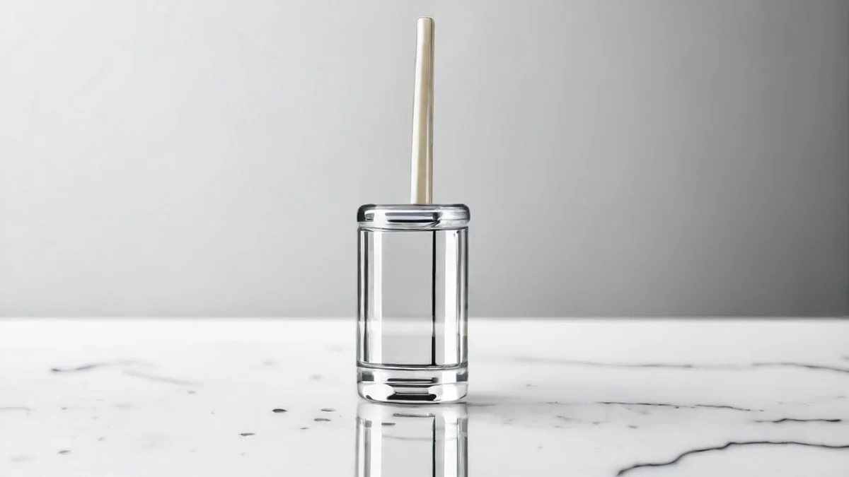 Bottel met gietstek er voor skincare serum, transparant ontwerp, handig voor precieze toepassing