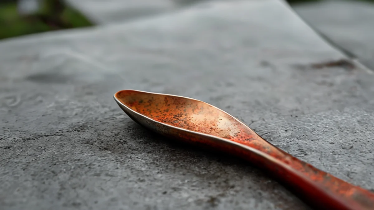 Gardenspoon met hand en spoonkop.
